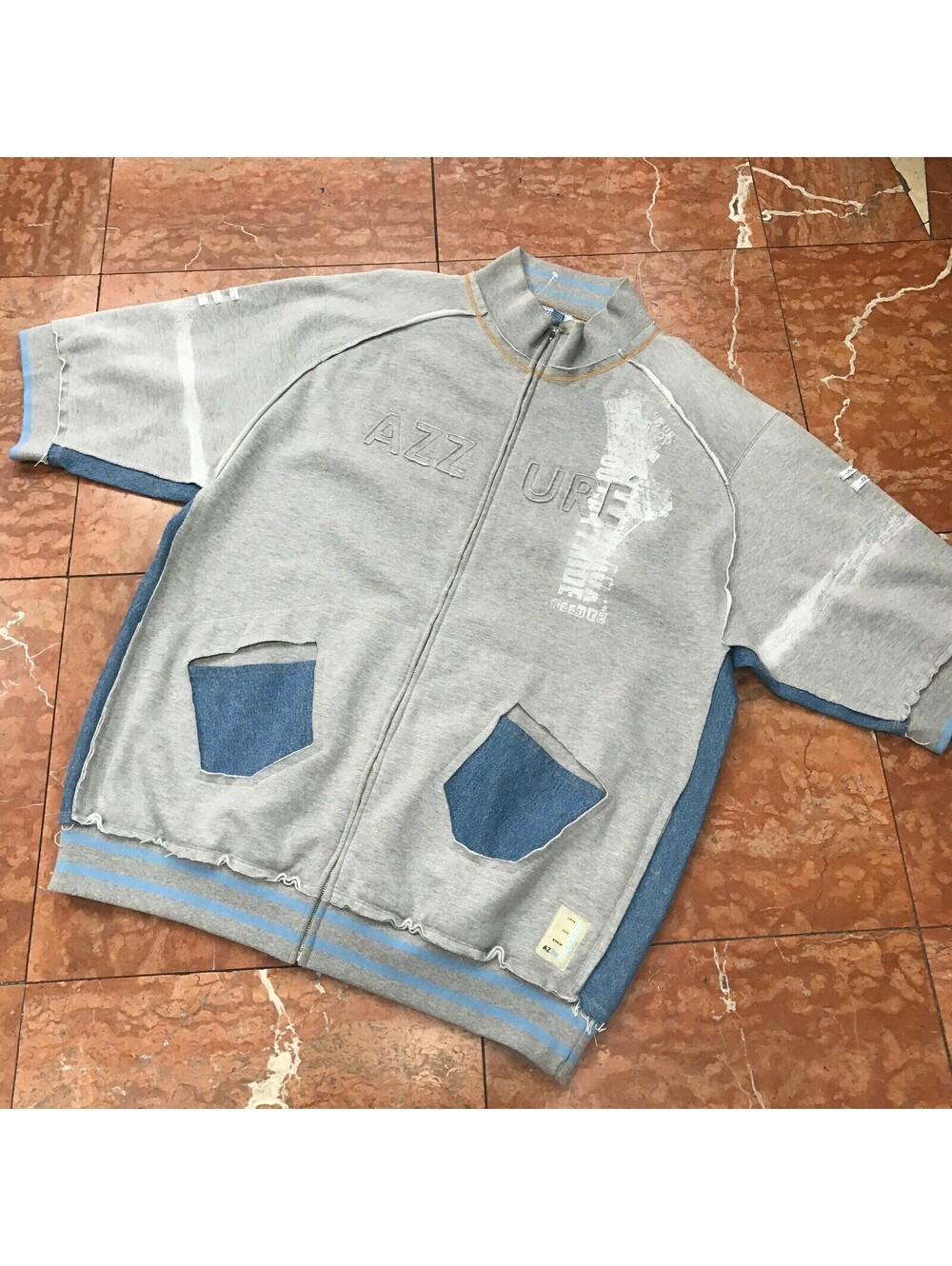 Men's Azzure Short Sleeve Heather Grey Top